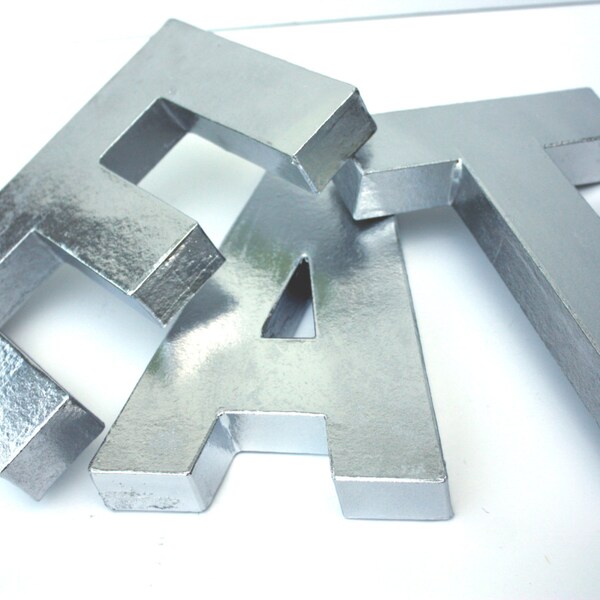 Decorative Faux Metal  Letters EAT sign