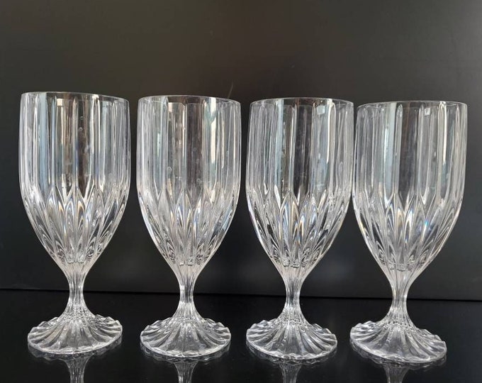 Mikasa Park Lane Iced Tea Glasses Set of 4 Vintage Crystal Etsy