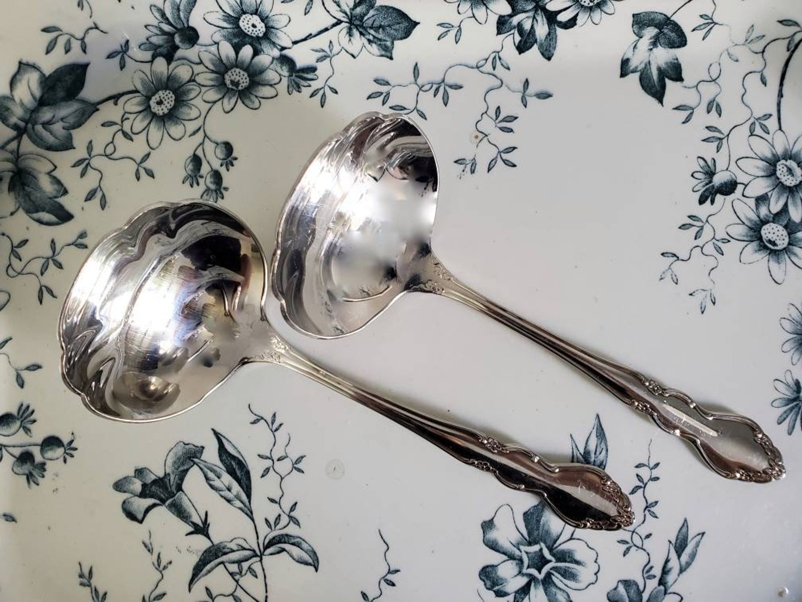 Vintage Gravy Ladles Set of 2 Pair of Small Serving Ladles Etsy