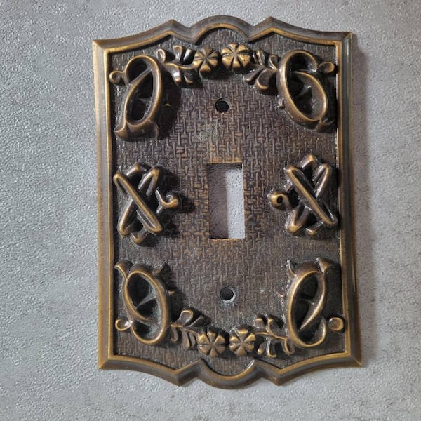 Vintage Electrical Socket Plate Cover - Vintage Light Switch Metal Cover