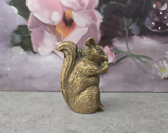 Vintage Brass Seagull  - Small Solid Brass Decoration Animal Figurine, Shelf Decor, Mid-Century Modern Decor