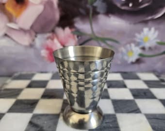 Vintage Jigger Measuring Cup  -SMALL - Barware, Stainless Steel Cocktail Tools