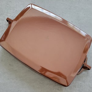 Dansk Enamel Brown Pan -Large Vintage Kobenstyle Rectangular Roasting Baking Pan, Made in France