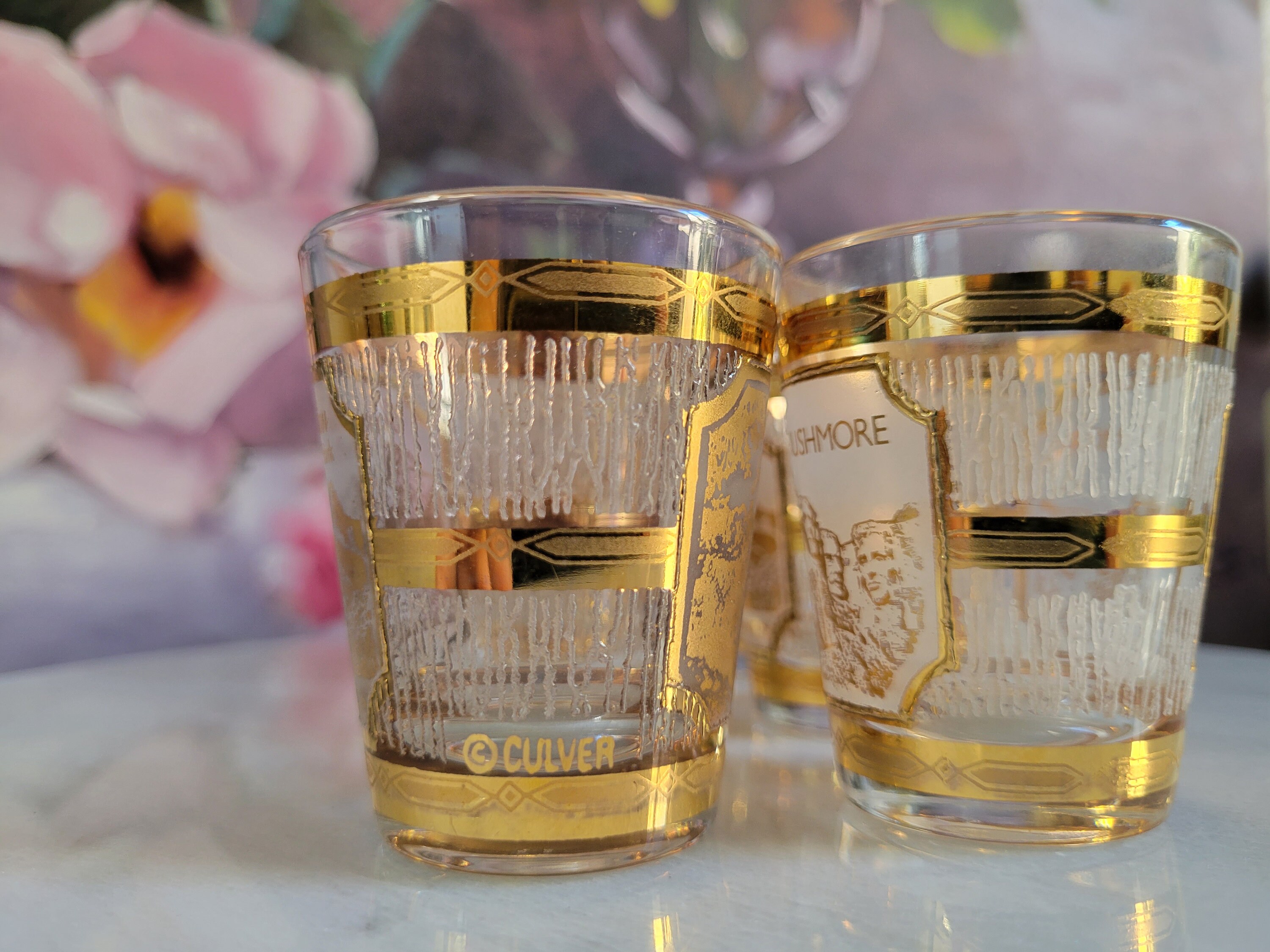 Culver Shot Glasses - Vintage Rushmore, Grand Teton