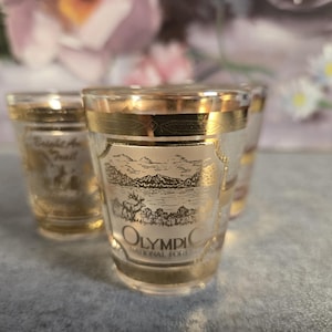 Culver Shot Glasses Set of 4 -  22k Gold MCM Glasses