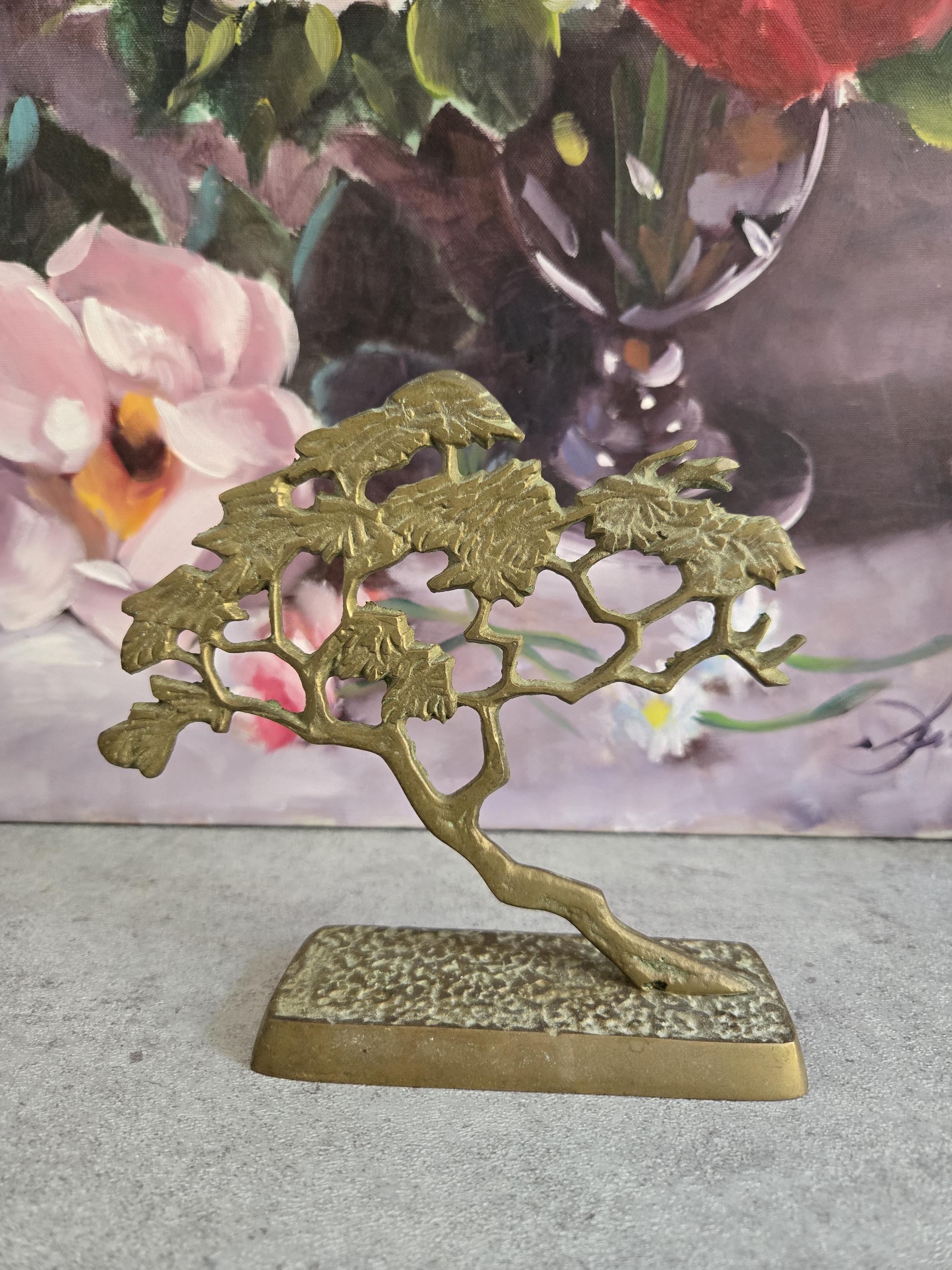 Vintage Brass Bonsai Tree - Etsy