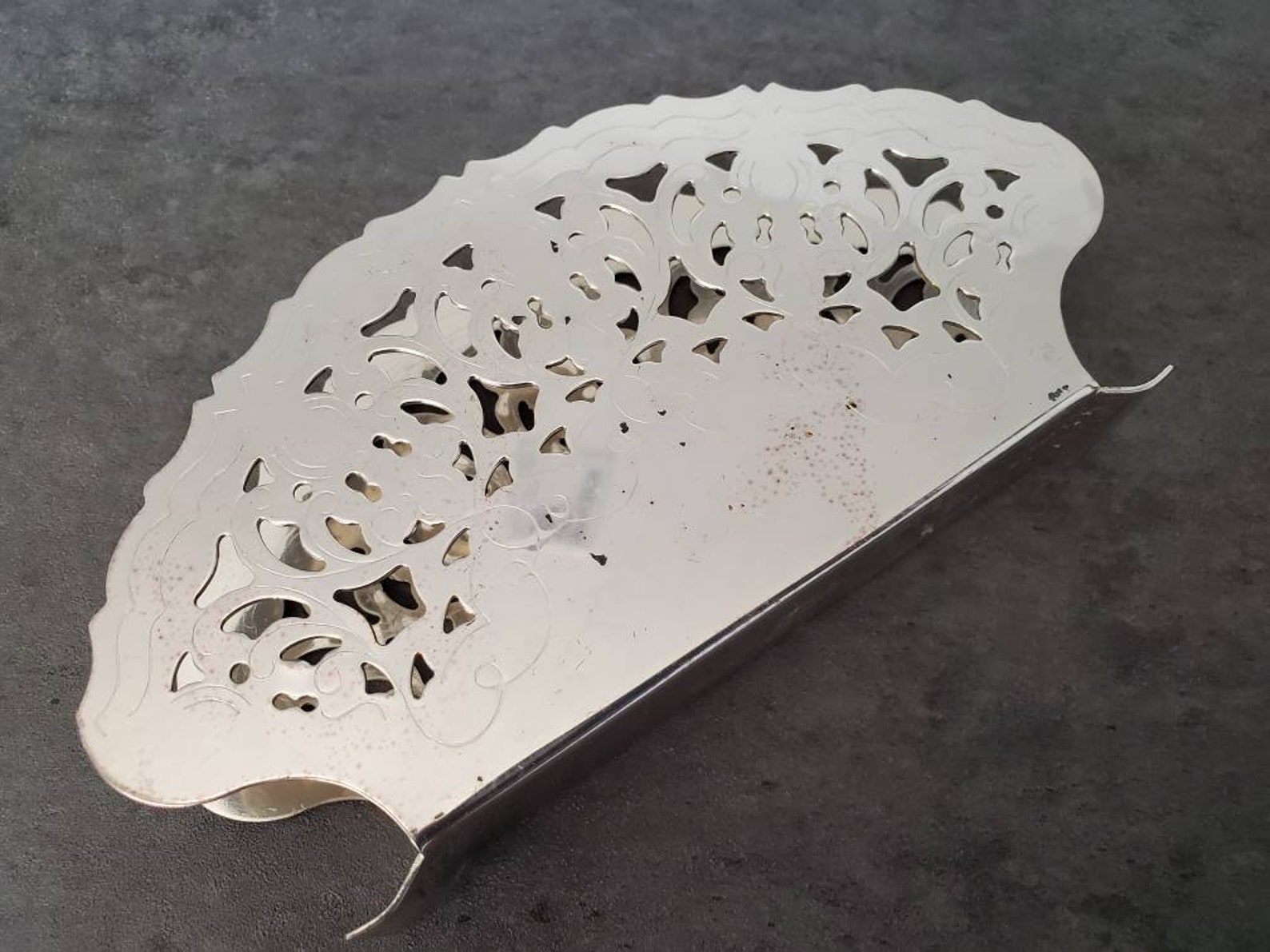 Vintage Silver Napkin Holder Made in Italy Ornate Silver Etsy