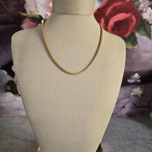 Vintage Monet Necklace  -  Gold-Tone Necklace