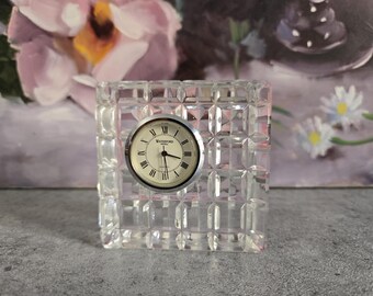 Vintage Waterford Crystal Quartz Clock - Desk Table Clock - Not Tested