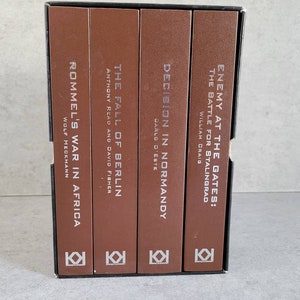 World War II: The Fate od Europe Four Book Box Set -The Fall of Berlin, Rommel&#39;s War in Africa, Decision in Normandy, Enemy at the Gates
