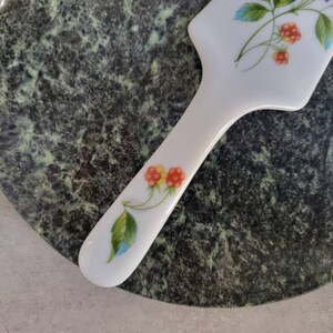 Vintage Porcelain Cake Server With Floral Decoration
