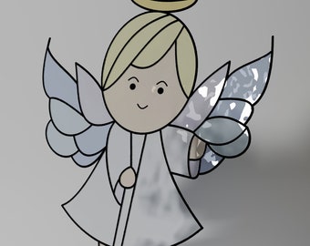 Angel Stained glass Pattern PDF