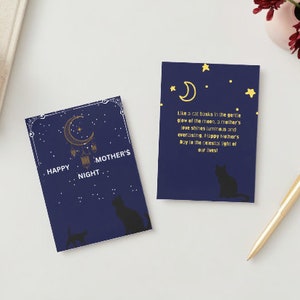 Carte Fête des Mères, Chat et chaton
