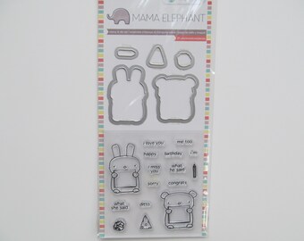 SUPPLY GUY 6mm//8mm Mama and Baby Shark Metal Punch Design 2 Stamp Set SGCH377376