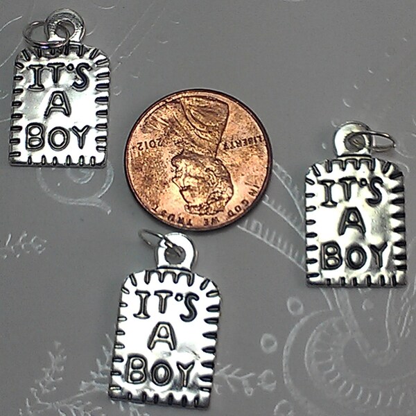 It's a Boy Tag Charms