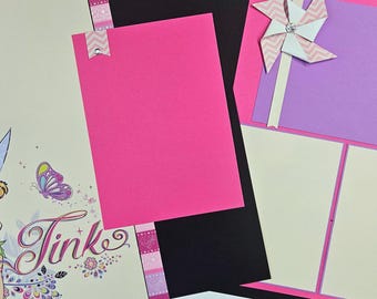 Tinkerbell#2........12x12 Scrapbook Layout, DIY Kit, Scrapbook Page Kit,