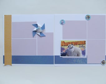 Abominable Disney..........12x12 Scrapbook Layout, DIY Kit, Scrapbook Page Kit,