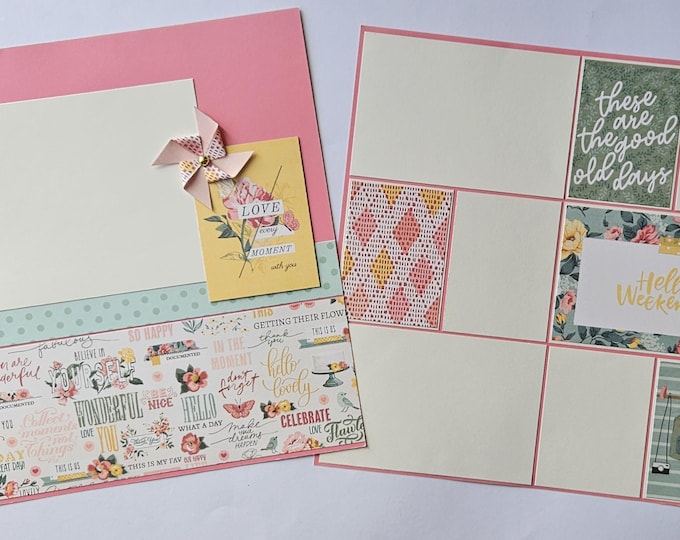 Love Every Moment.......12x12 Scrapbook Layout, Scrapbook Page Kit - Etsy