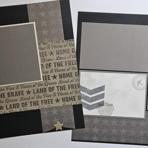Home of the Brave....12x12 Scrapbook Layout, Scrapbook Page Kit - Etsy