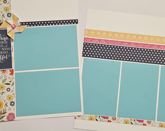 Family 12x12 Scrapbook Layout, Scrapbook Page Kit - Etsy