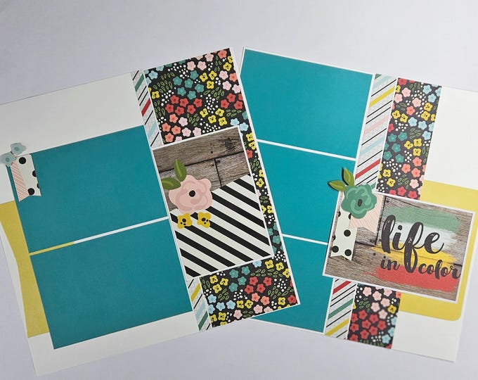 Scrapbook Project Hello....12x12 Scrapbook Layout, Scrapbook Page Kit, Project Life ...