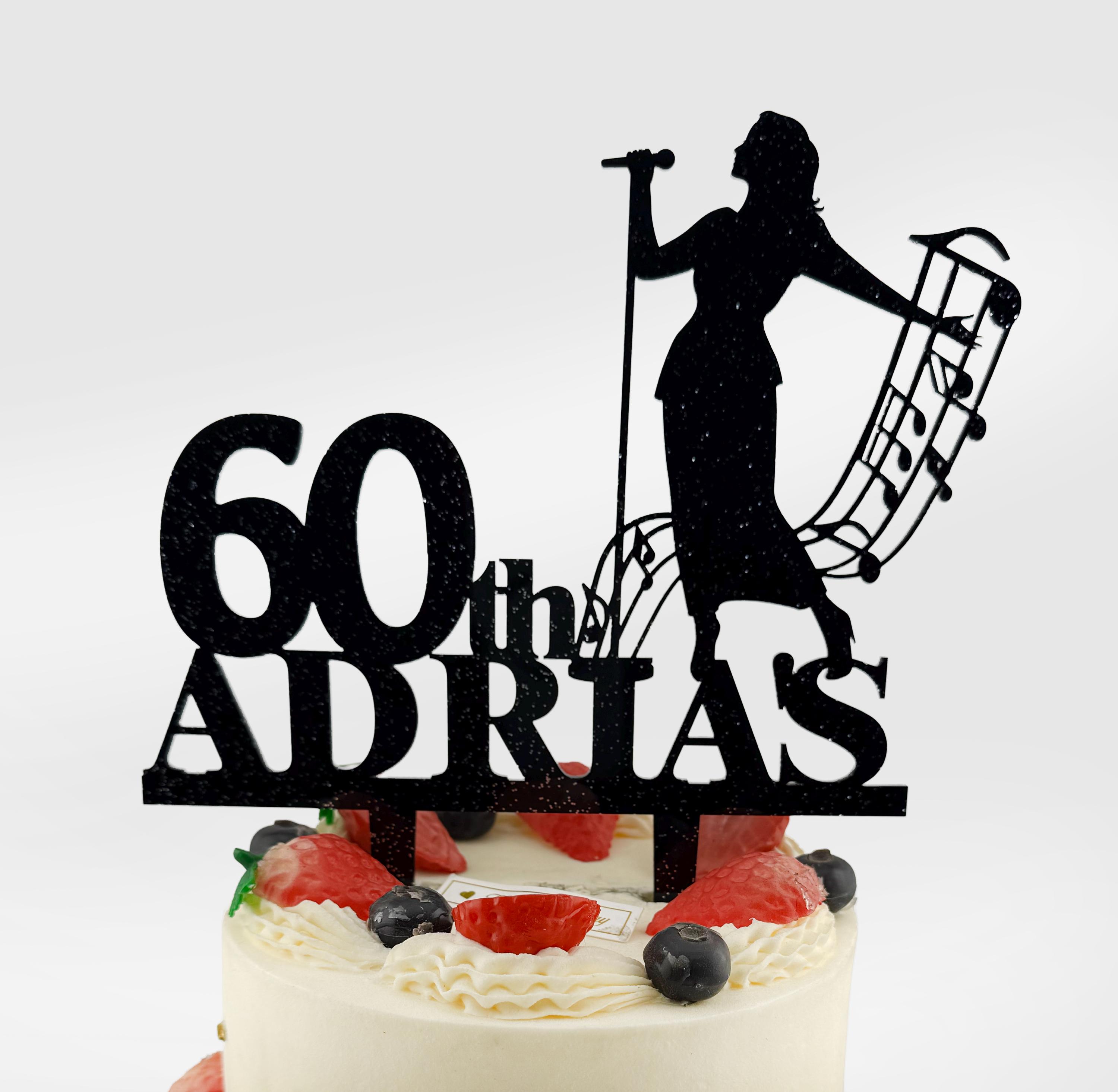 Singer Cake Singer Cake Topper, Music Notes Birthday Party Decoration - Etsy