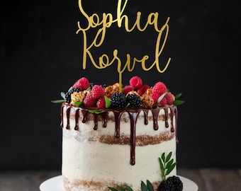 Adorno personalizado para tartas: Bodas y aniversarios personalizados