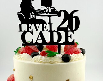 Décorations Gâteau Pixel 19 Pièces - Thème Jeu Vidéo - Pour Anniversaire Enfants - Topper Coloré Et Fun - Non Comestible