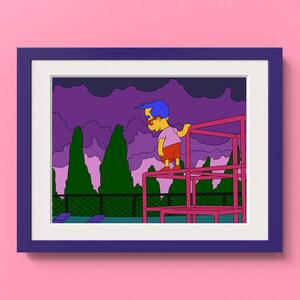 Milhouse Heartbroken Digital Art Print | Instant Download Printable Wall Decor