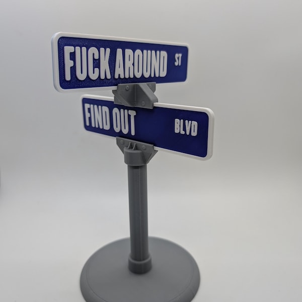 Funny Office Desk Sign | FAFO | Fuck Around & Find Out | Meme Decor | Novelty Gift