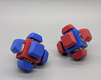 3D Printed Fidget Clicker Cube | Sensory Toy for Stress Relief & Focus