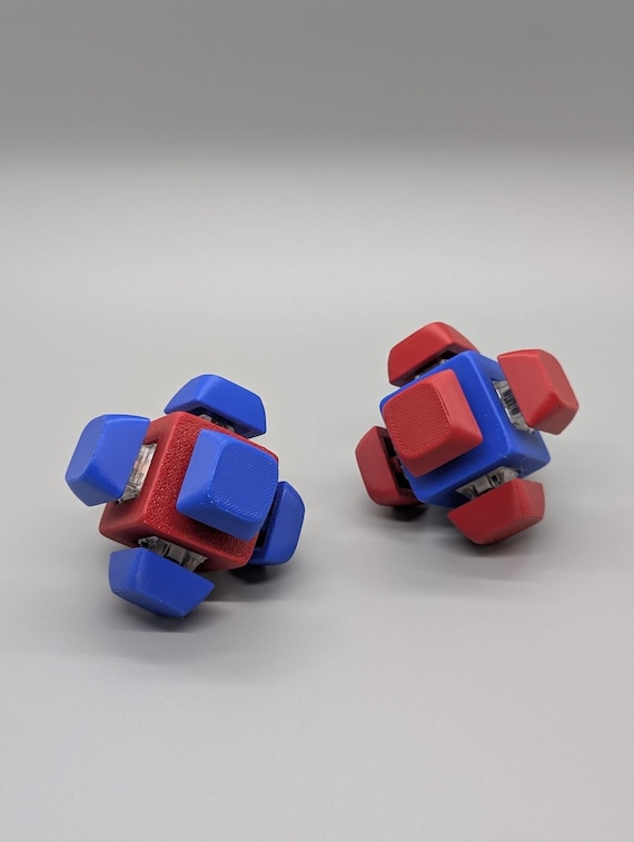 3D Printed Fidget Clicker Cube – Sensory Toy for Stress Relief & Focus