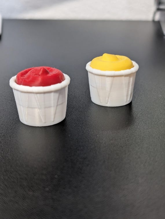 Ketchup & Mustard Condiment Duo Fidget Clickers - Great for sensory, fidgeting, clicky