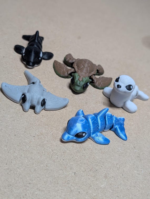 Flexi Sea Pals - Ocean Animal Fidget Toys, Gift for All Ages
