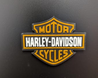 3D Printed Biker Shield Magnet | Vintage American Motorcycle Refrigerator Magnet | Custom Chopper Fan Gift, Garage Toolbox Magnet, Man Cave