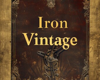 book cover with the title "Iron Vintage"