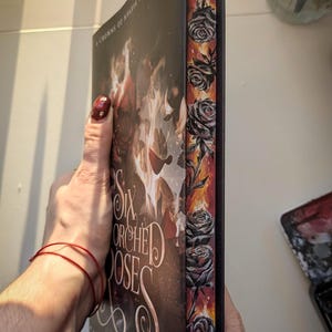Six Scorched Roses: Hand-Painted Fore-Edge Book - Special Edition by Carissa Broadbent