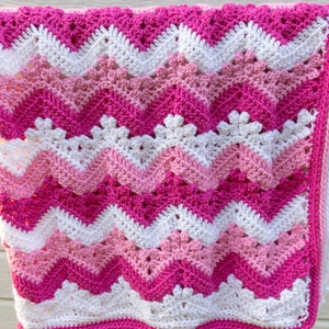 Crochet Pink Baby Blanket
