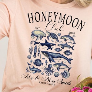 Mr and Mrs Shirts, Custom Couples Honeymoon Vacation Shirts, Just Married Shirt, Hubby Wifey Shirt, His and Hers Shirts, Honeymoon Vibes Tee