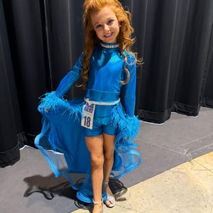 Custom pageant shorts romper (example)