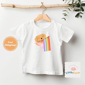 Pride Baby Kleinkind Shirt - Hund Pride Month Baby Shirt LGBTQIA + - LGBTQ Family - Regenbogen Kleinkind Outfit - Kleinkind Pride - Regenbogen Baby Shirt