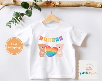 Pride Month Baby Toddler Shirt LGBTQIA+ - LGBTQ Family Shirts- Rainbow ...