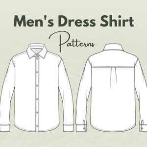 May include: A white long-sleeve dress shirt with a button-up front and a collar. The shirt is shown from the front and back.