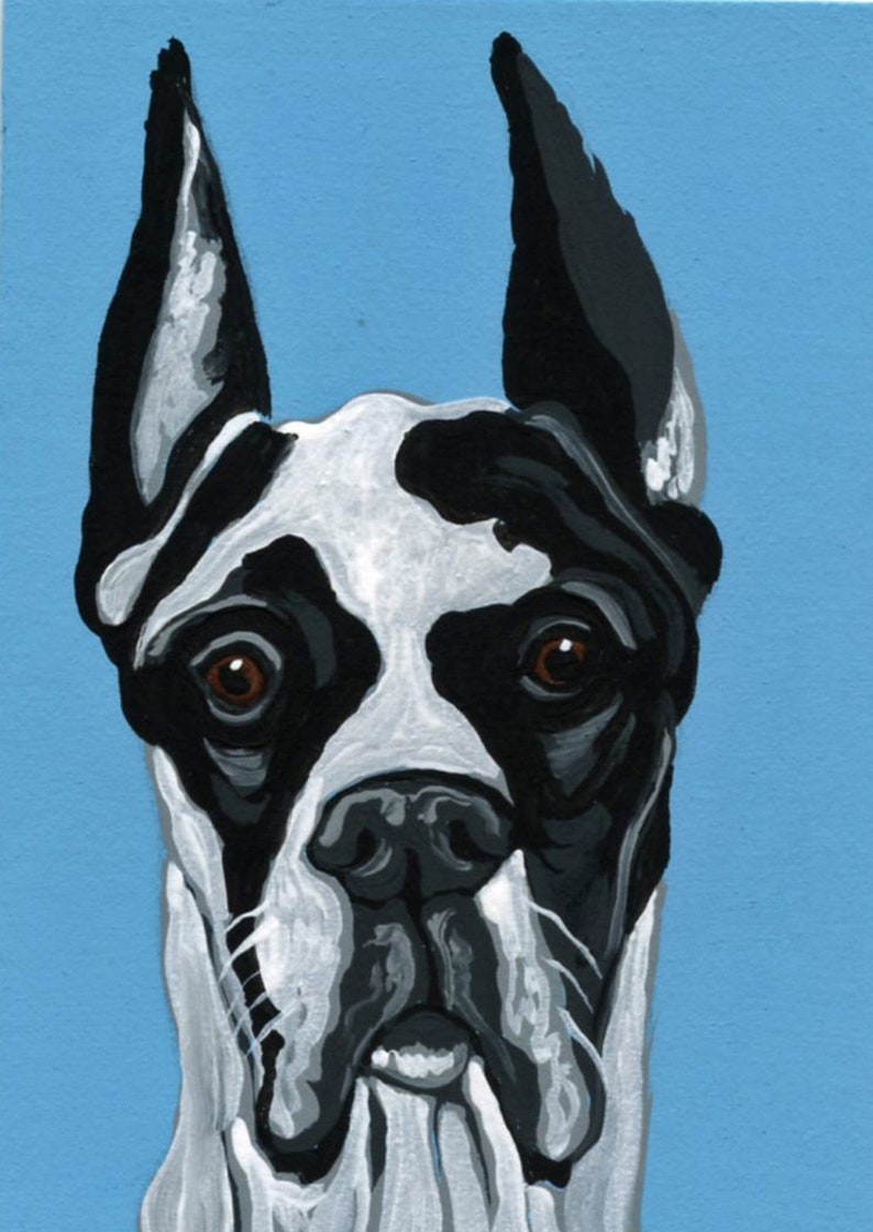 ACEO Custom Pet Portrait-Pet Loss-Pet Memorial-Original Painting-Carla Smale image 4