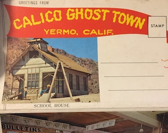 Vintage Calico Ghost Town Yermo, California Post Card