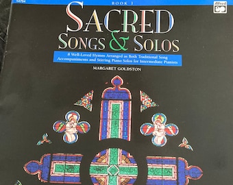 Sacred Songs and Solos: Vintage Hymn Sheet Music Book