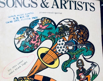Songs & Artists...Piano Vocal Guitar....1970's Pop .Cat Stevens.....Vintage Music...