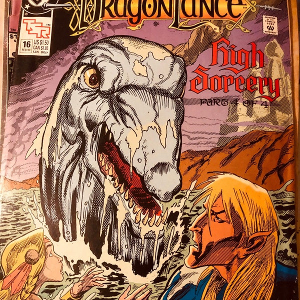 DC Comic Books "Dragon Lance High Sorcery" by Mishkin, Collins, Randall & Elliot....  Vintage Comic Book