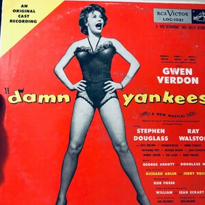 Damn Yankees An Original Cast Recording vinyl  LP Album...RCA Victor LOC-1021...Broadway and Movie Music....Gwen Verdon..Ray Walston