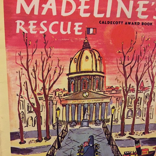 Madeline's Rescue by Ludwig Bemelmans....Vintage Children's Book....Madeline...Caldecott Award Book